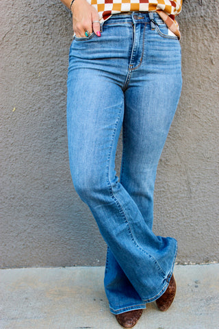 Brock High Rise Flare Jeans-Jeans-Judy Blue-Motis & Co Boutique, Women's Fashion Boutique in Carthage, Missouri