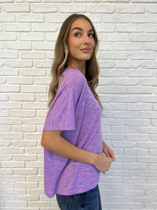 Basically Flowing Dolman Sleeve Top in B Lavender-Womens-Ave Shops-Motis & Co Boutique, Women's Fashion Boutique in Carthage, Missouri