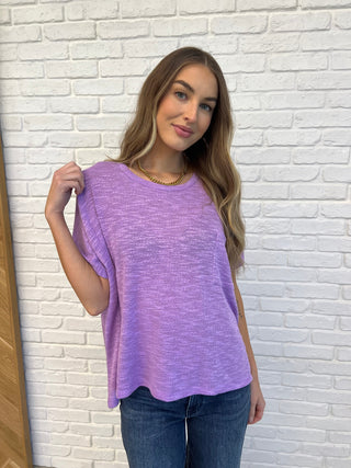 Basically Flowing Dolman Sleeve Top in B Lavender-Womens-Ave Shops-Motis & Co Boutique, Women's Fashion Boutique in Carthage, Missouri