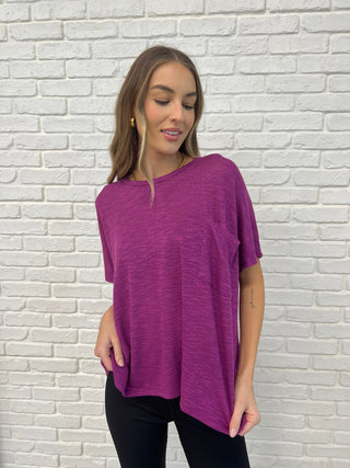 Basically Flowing Dolman Sleeve Top in Lt Plum-Womens-Ave Shops-Motis & Co Boutique, Women's Fashion Boutique in Carthage, Missouri