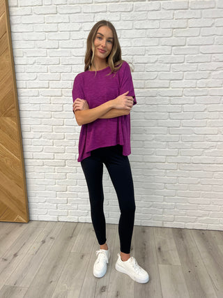 Basically Flowing Dolman Sleeve Top in Lt Plum-Womens-Ave Shops-Motis & Co Boutique, Women's Fashion Boutique in Carthage, Missouri