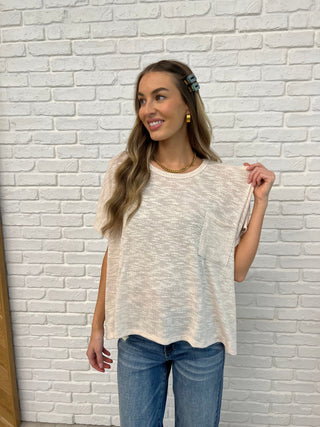 Basically Flowing Dolman Sleeve Top in Sand Beige-Womens-Ave Shops-Motis & Co Boutique, Women's Fashion Boutique in Carthage, Missouri