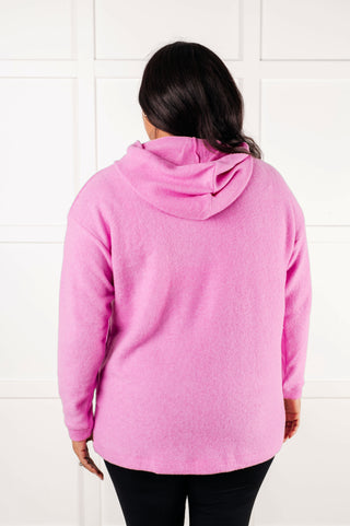 Basically My Favorite Hooded Pullover in Bright Mauve-Pullovers-Ave Shops-Motis & Co Boutique, Women's Fashion Boutique in Carthage, Missouri