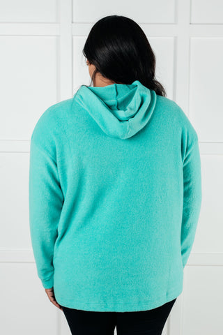 Basically My Favorite Hooded Pullover in Turquoise-Pullovers-Ave Shops-Motis & Co Boutique, Women's Fashion Boutique in Carthage, Missouri