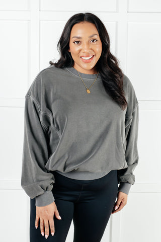 Beyond the Basics Pullover in Ash Black-Pullovers-Ave Shops-Motis & Co Boutique, Women's Fashion Boutique in Carthage, Missouri