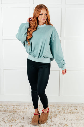 Beyond the Basics Pullover in Blue Grey-Pullovers-Ave Shops-Motis & Co Boutique, Women's Fashion Boutique in Carthage, Missouri