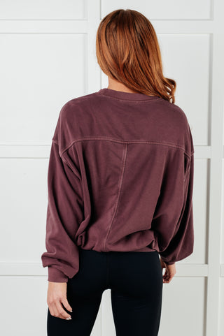 Beyond the Basics Pullover in Eggplant-Pullovers-Ave Shops-Motis & Co Boutique, Women's Fashion Boutique in Carthage, Missouri