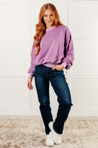 Beyond the Basics Pullover in Violet-Pullovers-Ave Shops-Motis & Co Boutique, Women's Fashion Boutique in Carthage, Missouri