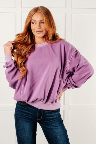 Beyond the Basics Pullover in Violet-Pullovers-Ave Shops-Motis & Co Boutique, Women's Fashion Boutique in Carthage, Missouri