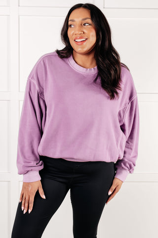 Beyond the Basics Pullover in Violet-Pullovers-Ave Shops-Motis & Co Boutique, Women's Fashion Boutique in Carthage, Missouri