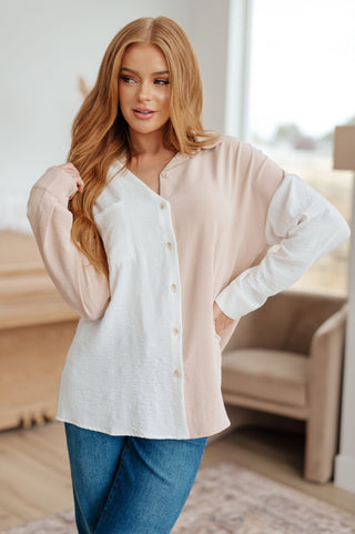 Block Party Button Down-Long Sleeves-Ave Shops-Motis & Co Boutique, Women's Fashion Boutique in Carthage, Missouri