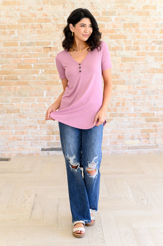 Born and Raised V-Neck Ribbed Top-Short Sleeves-Ave-Motis & Co Boutique, Women's Fashion Boutique in Carthage, Missouri