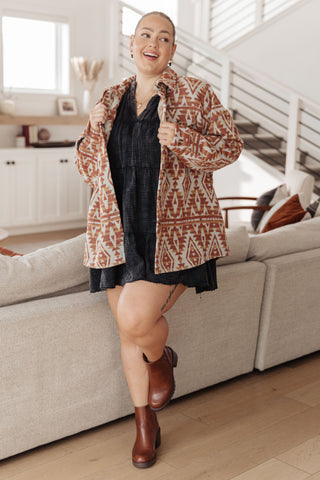 Gather Round Aztec Shacket-Layers-Ave Shops-Motis & Co Boutique, Women's Fashion Boutique in Carthage, Missouri