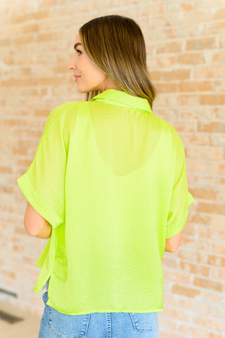 Bright Idea Button Down in Citrus-Short Sleeves-Ave-Motis & Co Boutique, Women's Fashion Boutique in Carthage, Missouri