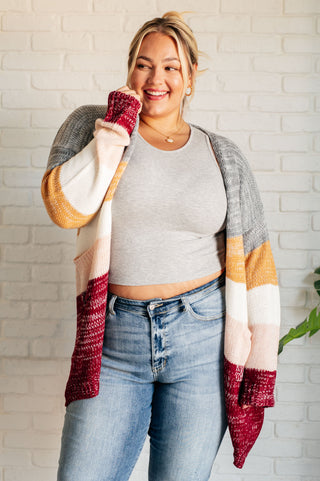 Bring the Warmth Color Block Cardigan-Cardigans-Ave Shops-Motis & Co Boutique, Women's Fashion Boutique in Carthage, Missouri