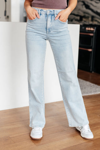 Brooke High Rise Control Top Vintage Wash Straight Jeans-Jeans-AVE-Motis & Co Boutique, Women's Fashion Boutique in Carthage, Missouri