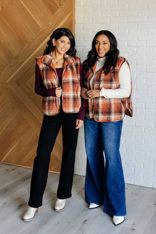 By the Campfire Plaid Vest-outerwear-Ave Shops-Motis & Co Boutique, Women's Fashion Boutique in Carthage, Missouri