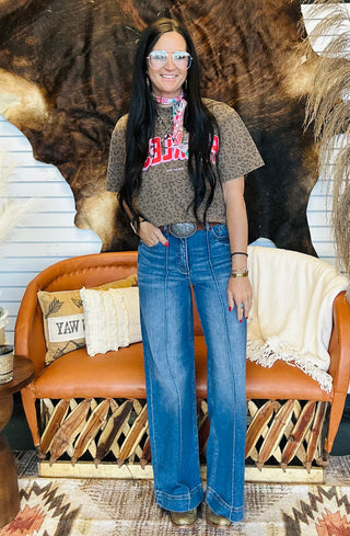 Fearless Leopard Graphic Tee