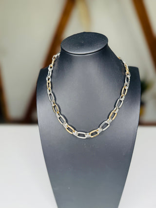 Valley Mixed Metal Link Necklace