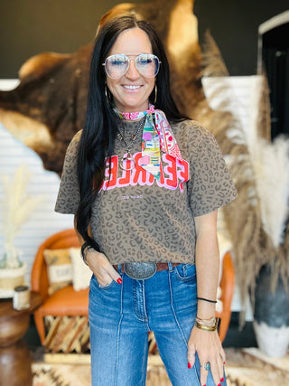 Fearless Leopard Graphic Tee