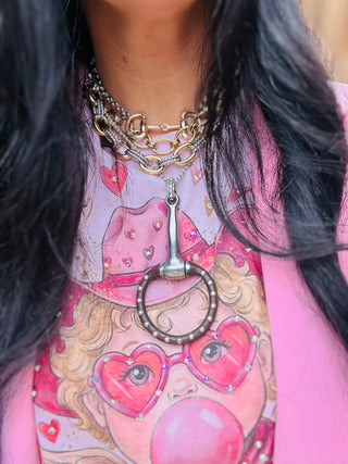 Pony O Ring Bit Necklace-Necklaces-V2-Motis & Co Boutique, Women's Fashion Boutique in Carthage, Missouri