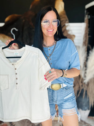 Mona Oversized Knit Top-Short Sleeves-Very J-Motis & Co Boutique, Women's Fashion Boutique in Carthage, Missouri