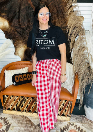Motis Boxy Graphic Tee - Black-Graphic Tees-MOTIS-Motis & Co Boutique, Women's Fashion Boutique in Carthage, Missouri