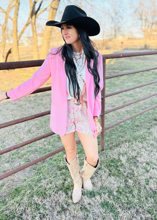 Lariat Links Western Shorts-Shorts-2 Fly-Motis & Co Boutique, Women's Fashion Boutique in Carthage, Missouri