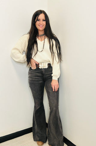 Melvin Black Judy Blue Super Flare-Jeans-Judy Blue-Motis & Co Boutique, Women's Fashion Boutique in Carthage, Missouri