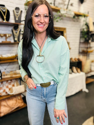 Stella Striped Button Down Blouse-Long Sleeves-HYFVE-Motis & Co Boutique, Women's Fashion Boutique in Carthage, Missouri