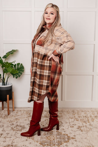 Cabin Fever Flannel Plaid Oversized Shacket-Long Sleeves-Ave Shops-Motis & Co Boutique, Women's Fashion Boutique in Carthage, Missouri