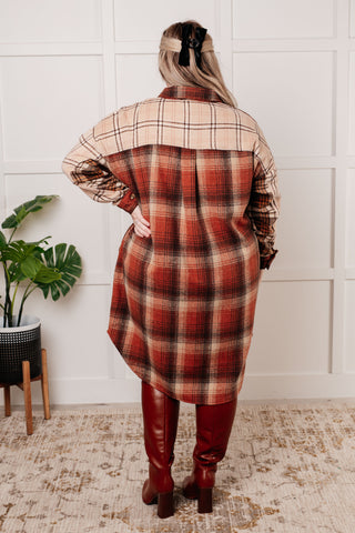 Cabin Fever Flannel Plaid Oversized Shacket-Long Sleeves-Ave Shops-Motis & Co Boutique, Women's Fashion Boutique in Carthage, Missouri