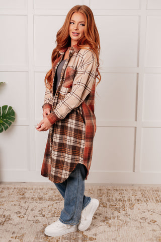 Cabin Fever Flannel Plaid Oversized Shacket-Long Sleeves-Ave Shops-Motis & Co Boutique, Women's Fashion Boutique in Carthage, Missouri