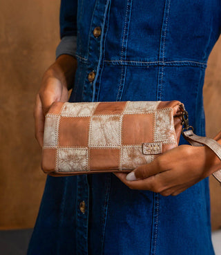 Cadence 3 in 1 Patchwork Wallet Crossbody Clutch -Tan-Handbags-Bedstu-Motis & Co Boutique, Women's Fashion Boutique in Carthage, Missouri