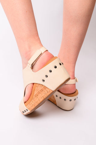 Carley Wedge Sandals in Cream-Wedges-Ave-Motis & Co Boutique, Women's Fashion Boutique in Carthage, Missouri