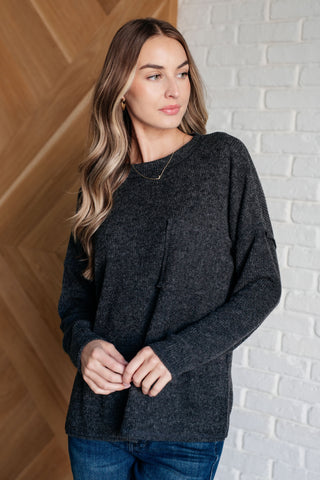 Casual Tuesday Ribbed Knit Sweater in Black-Sweaters-Ave Shops-Motis & Co Boutique, Women's Fashion Boutique in Carthage, Missouri