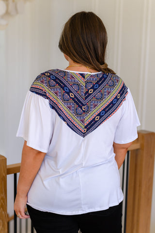 Casually Boho Keyhole Neckline Top-Short Sleeves-Ave-Motis & Co Boutique, Women's Fashion Boutique in Carthage, Missouri