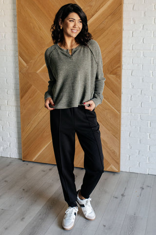 Center Seam Scuba Joggers in Black-Bottoms-Ave Shops-Motis & Co Boutique, Women's Fashion Boutique in Carthage, Missouri