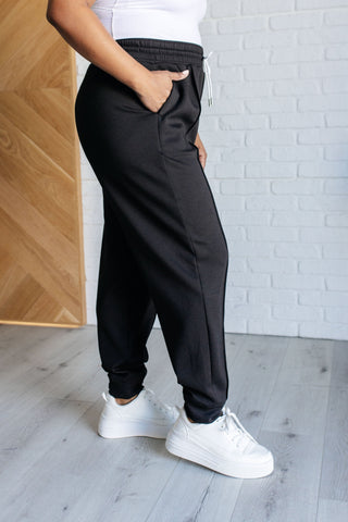 Center Seam Scuba Joggers in Black-Bottoms-Ave Shops-Motis & Co Boutique, Women's Fashion Boutique in Carthage, Missouri