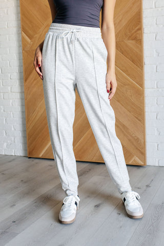 Center Seam Scuba Joggers in Heather Grey-Bottoms-Ave Shops-Motis & Co Boutique, Women's Fashion Boutique in Carthage, Missouri