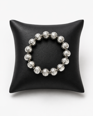 Monterey Silver Stretch Bracelet-Bracelets-Carol Su-Motis & Co Boutique, Women's Fashion Boutique in Carthage, Missouri