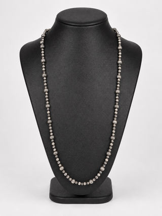 Catoosa Granulated Silver Toned Fashion Necklace-Necklaces-Western Elite-Motis & Co Boutique, Women's Fashion Boutique in Carthage, Missouri