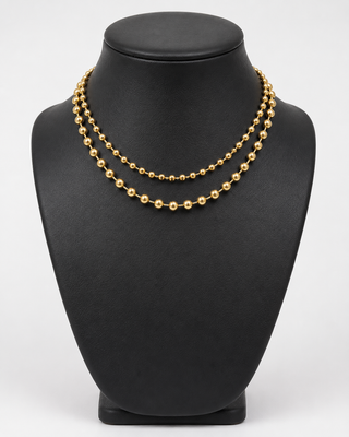 Belmont Double Layer Gold Necklace-Necklace-ChanSutt-Motis & Co Boutique, Women's Fashion Boutique in Carthage, Missouri