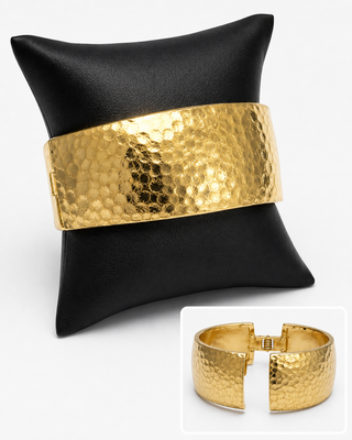 Aspen Gold Bangle Bracelet-Bracelets-Carol Su-Motis & Co Boutique, Women's Fashion Boutique in Carthage, Missouri