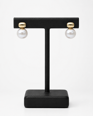 Ivy Gold and Pearl Stud Earrings
