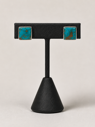 Yukon Authentic Turquorise Stud Earrings-Earrings-Turquoise Heaven-Motis & Co Boutique, Women's Fashion Boutique in Carthage, Missouri