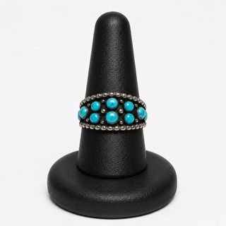 Laredo Authentic Turquoise and Sterling Ring-Rings-Turquoise Heaven-Motis & Co Boutique, Women's Fashion Boutique in Carthage, Missouri