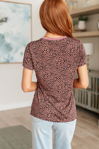 Cheetah Girl Short Sleeve Top-Short Sleeves-Ave-Motis & Co Boutique, Women's Fashion Boutique in Carthage, Missouri