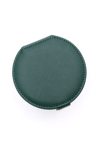 Circular Travel Jewelry Case in Green-Home & Decor-Ave Shops-Motis & Co Boutique, Women's Fashion Boutique in Carthage, Missouri