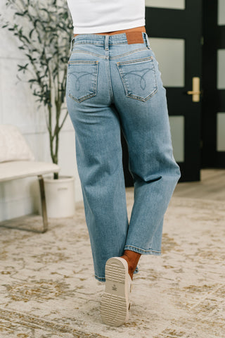 Claudia Mid Rise Wide Leg Ankle Jean-Jeans-Ave Shops-Motis & Co Boutique, Women's Fashion Boutique in Carthage, Missouri